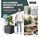 Kreher Pflanzkübel Millennium 80L 2er Set Kunststoff Naturstein Optik Bild 5