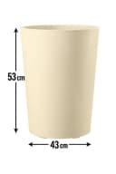 Kreher Pflanzkübel Millennium 48L Naturstein-Optik 2er Set Bild 1