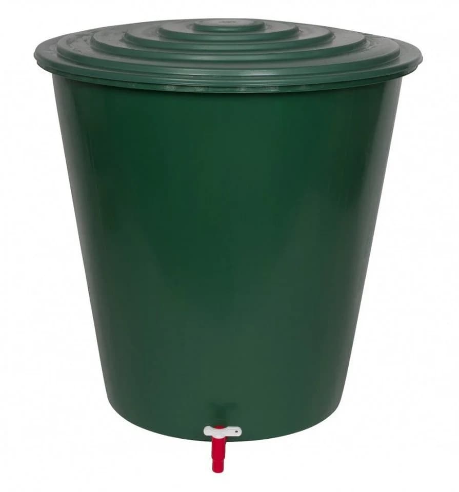 Kreher Regentonne 210 Liter mit Hahn Grün - Bild 2