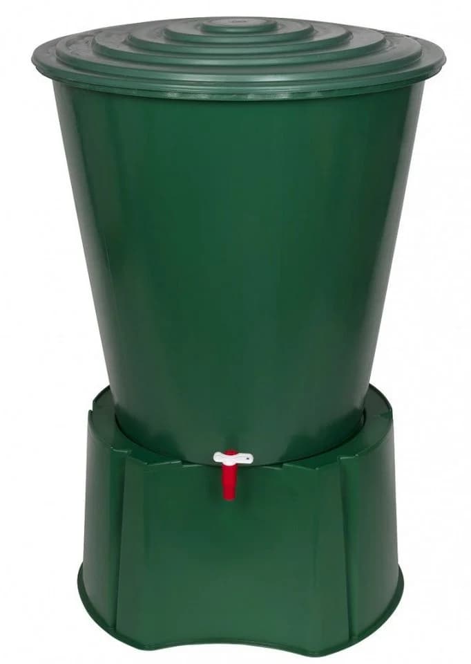 Kreher Regentonne XL 310 Liter mit Hahn, Deckel und Stand Monoblock - Bild 2