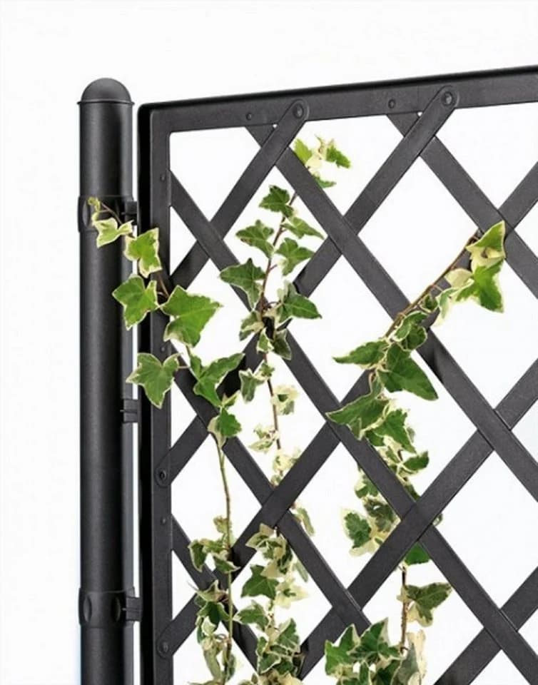 Kreher Spalier XL Rattan Optik Anthrazit Pflanzkasten - Bild 4