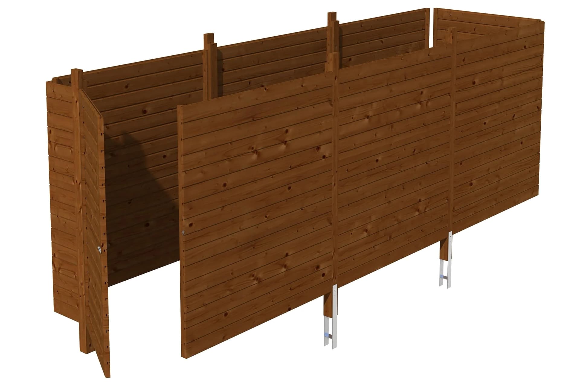 Carport-Geräteraum SKANHOLZ "Abstellraum C5" Braun Holzwerkstoff Profilschalung