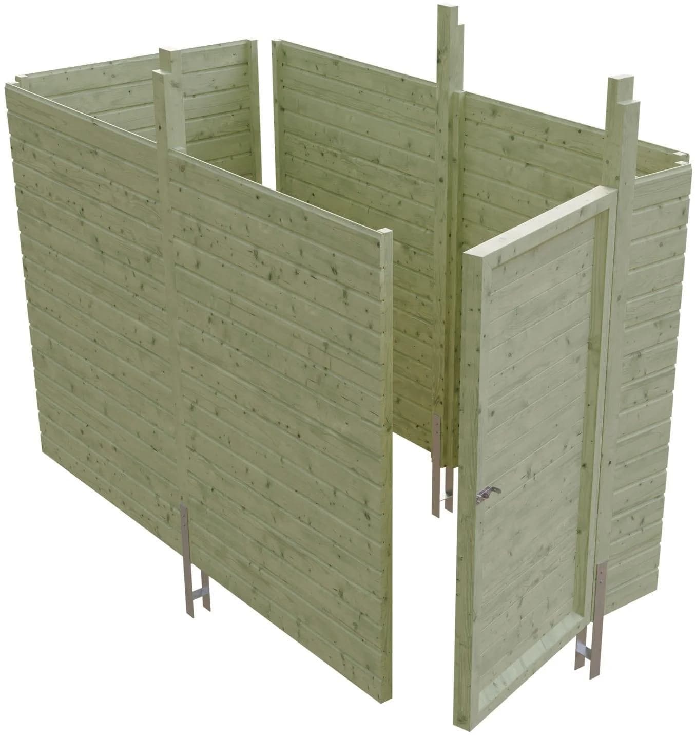 Carport-Geräteraum SKANHOLZ "Abstellraum C3" Grün Holzwerkstoff