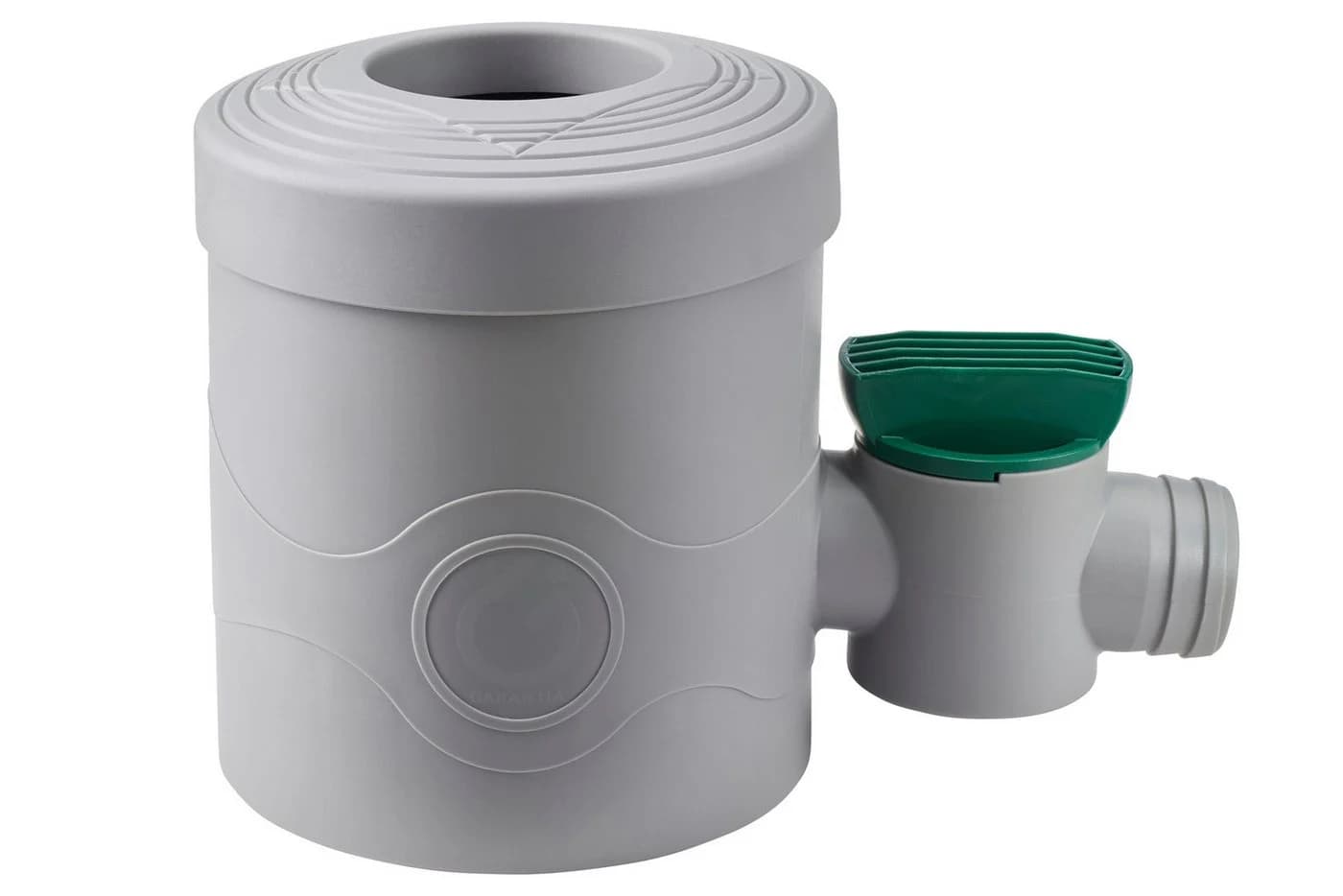 Garantia Regensammler DN 68-100 mit Hahn grau inkl. Filtereinsatz