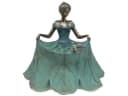Viana Vogeltränke Gartenfigur Mädchen Blütenkleid Polyresin Bild 4