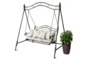 DanDiBo Hollywoodschaukel Metall Antik 2 Sitzer Gartenbank Rostbraun Bild 3