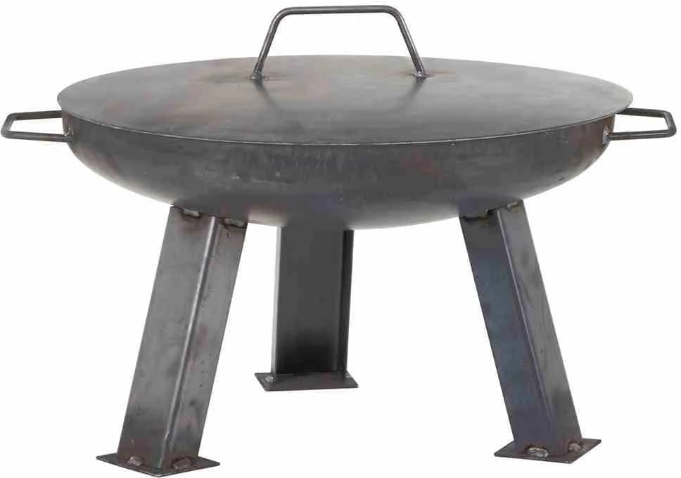 SIENA GARDEN Deckel Ø 57 cm Anthrazit Stahl Feuerschale XXL