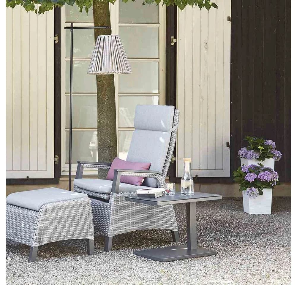 Siena Garden Pflanzkübel Weiß Eckig Rillenoptik Kunststoff - Bild 4