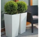 Siena Garden Pflanzkübel Rillenoptik Eckig Kunststoff Bild 5
