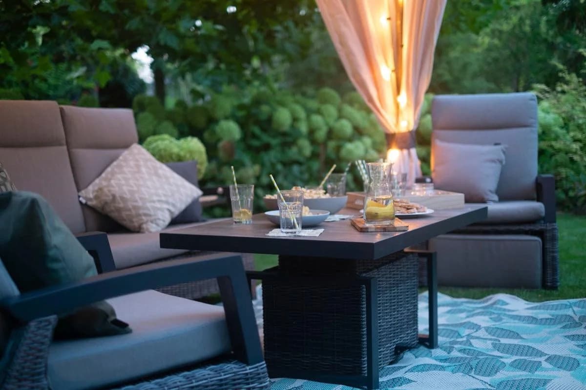 SIENA GARDEN Corido Garten-Essgruppe 5-tlg. Grau Aluminium