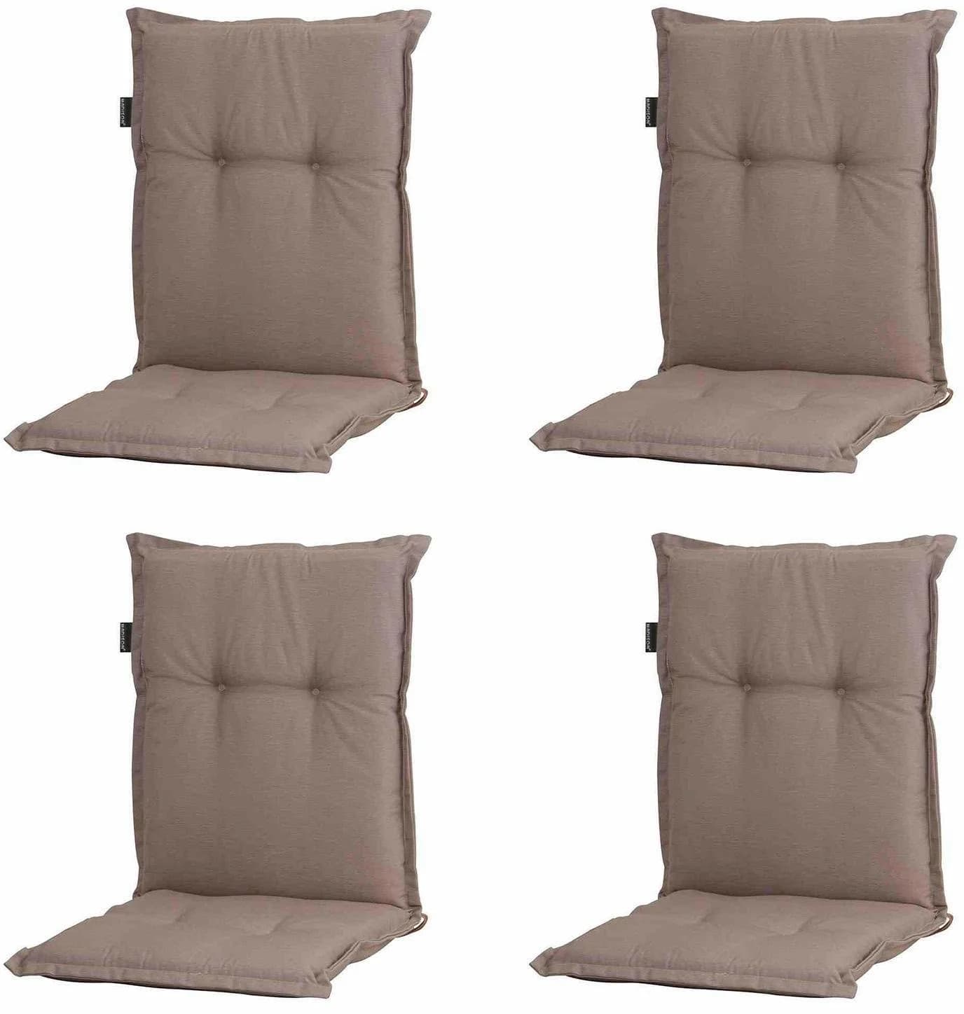 Sesselauflage 4er-Set Taupe