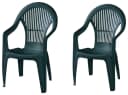 Progarden Gartensessel Vega Stapelsessel Grün Vollkunststoff Monoblock Bild 2