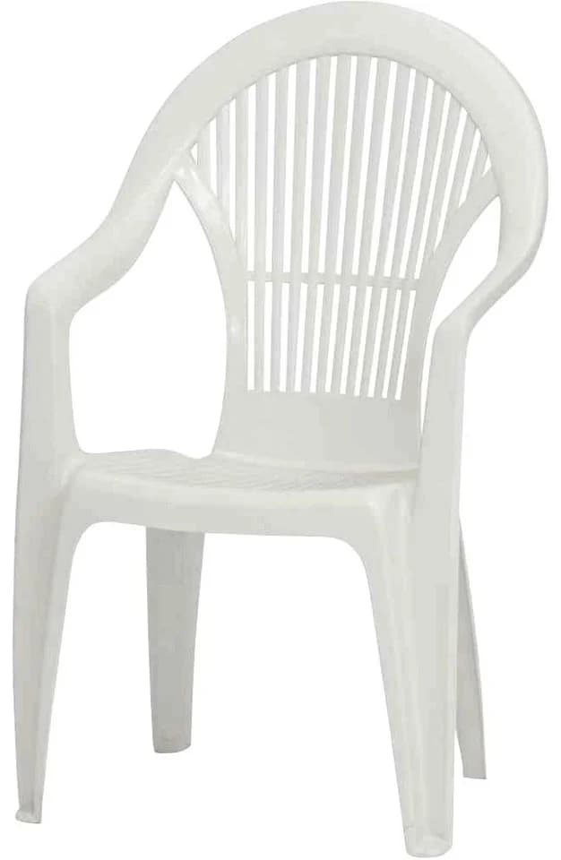 Progarden Gartensessel Vega 2er Set Weiß Kunststoff