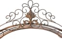 DanDiBo Rosenbogen mit Tor Pforte Metall Schmiedeeisen Rankhilfe Braun Antik Bild 4