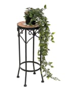 DanDiBo Blumenhocker Mosaik Rund Schwarz Terrakotta Bild 3