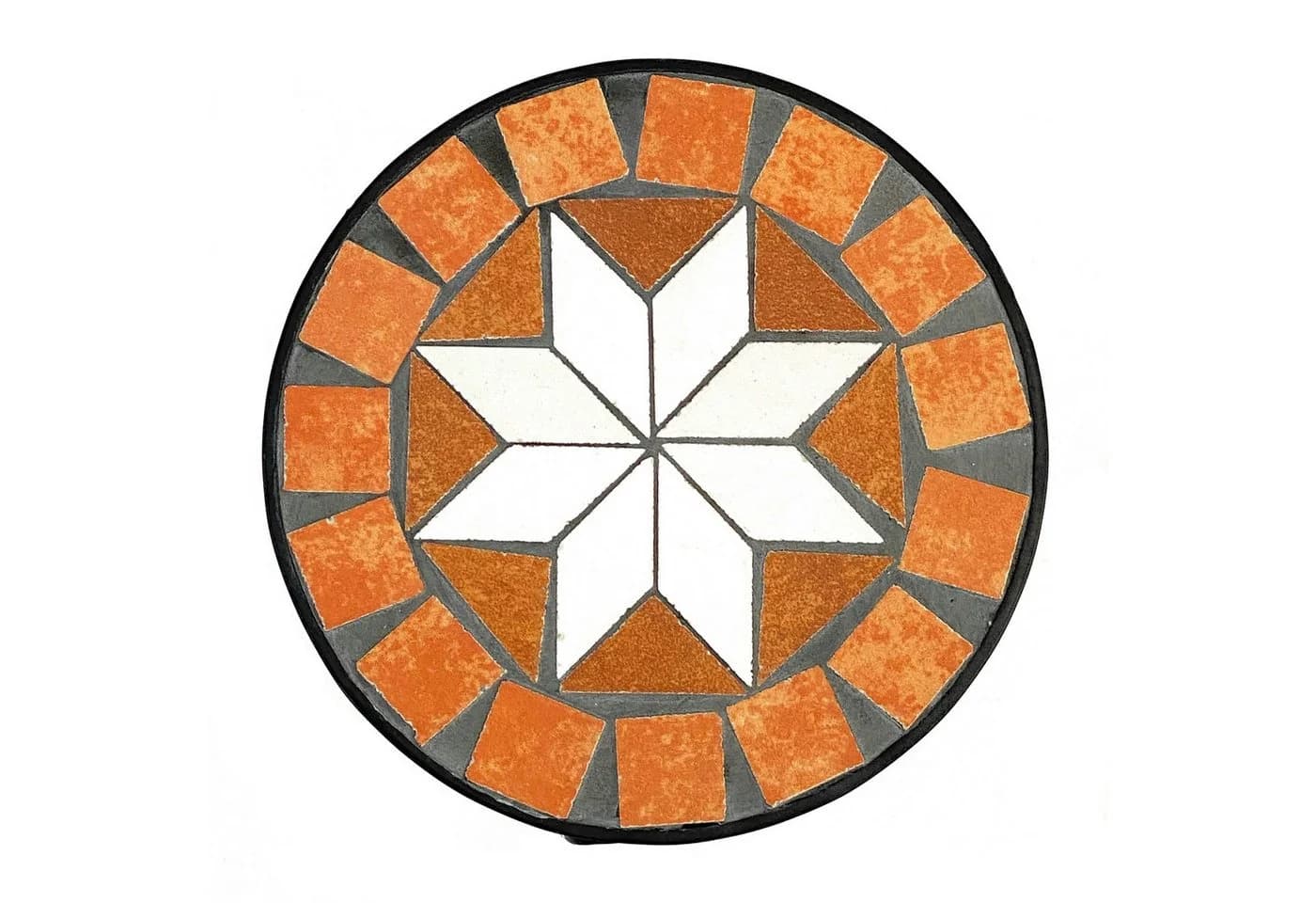 DanDiBo Blumenhocker Mosaik Rund Schwarz Terrakotta - Bild 5