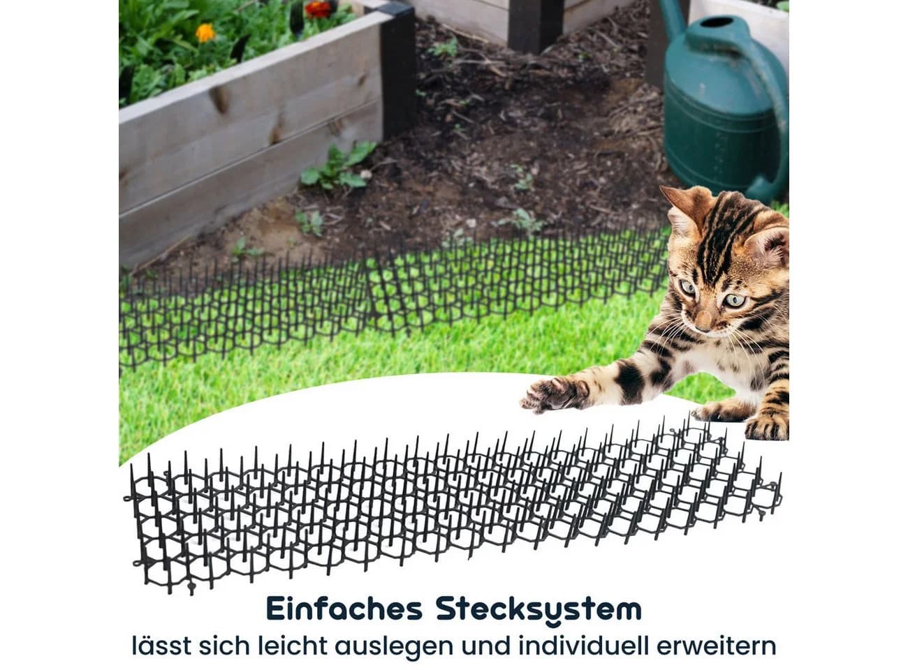 Casativo Tierabwehr-Attrappe Dornen-Gitter mit Spikes (36er-Set) - Bild 3