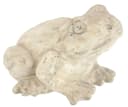 I.GE.A. Frosch Dekofigur Keramik Beige Antik-Look Bild 2