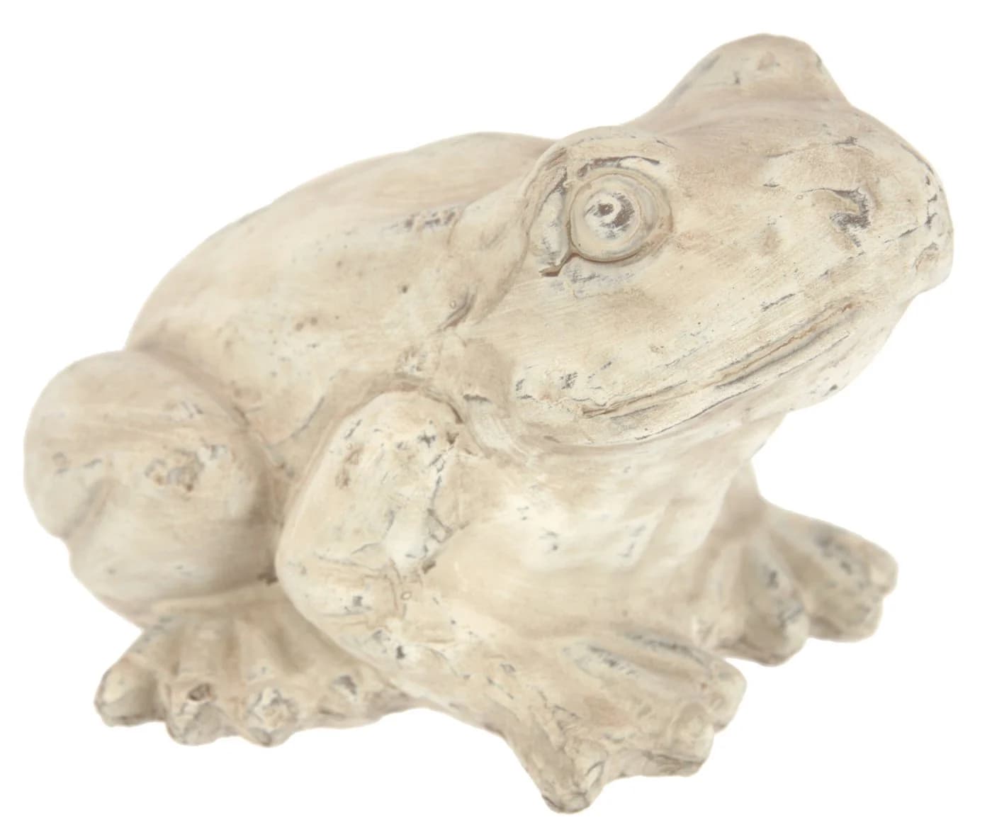 I.GE.A. Frosch Dekofigur Keramik Beige Antik-Look - Bild 2