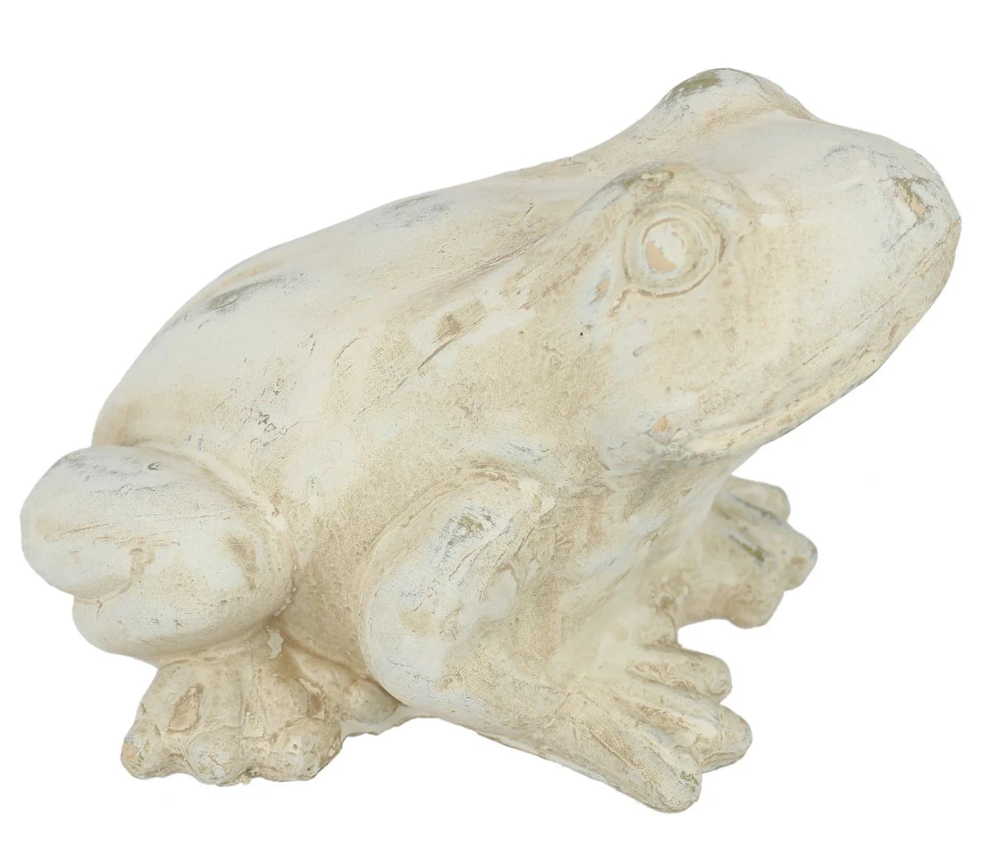 I.GE.A. Frosch Dekofigur Keramik Beige Antik-Look - Bild 3