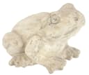 I.GE.A. Frosch Dekofigur Keramik Beige Antik-Look Bild 4