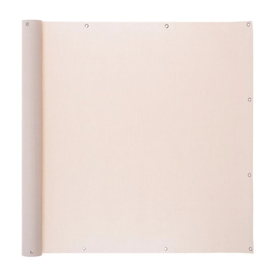ventanara Balkonsichtschutz Beige PVC Balkonverkleidung blickdicht - Bild 2