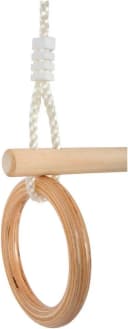 Small Foot Schaukelsitz Trapez mit Turnringen Beige Natur Bild 1