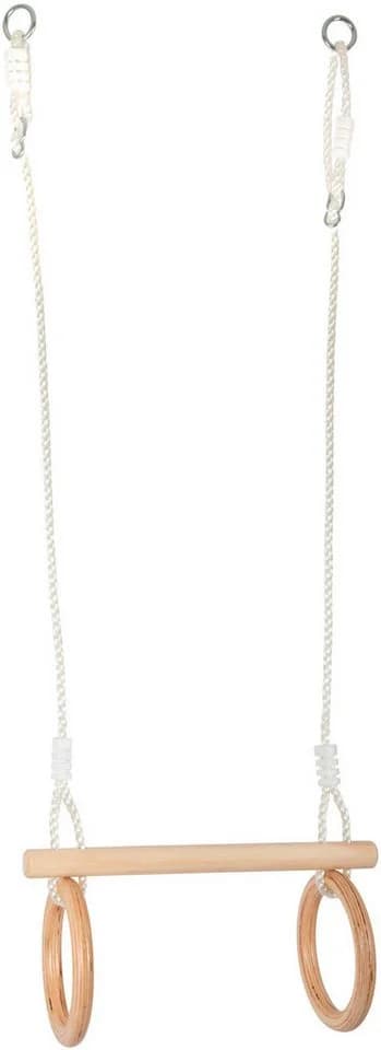 Small Foot Schaukelsitz Trapez mit Turnringen Beige Natur - Bild 2