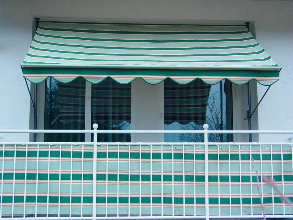 Angerer Klemmmarkise Beige-Grün 300cm Polyacryl