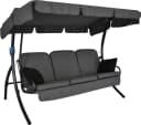 Angerer Freizeitmöbel Hollywoodschaukel Comfort Style Grau 3-Sitzer Bettfunktion Bild 2