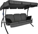 Angerer Freizeitmöbel Hollywoodschaukel Comfort Style Grau 3-Sitzer Bettfunktion Bild 3