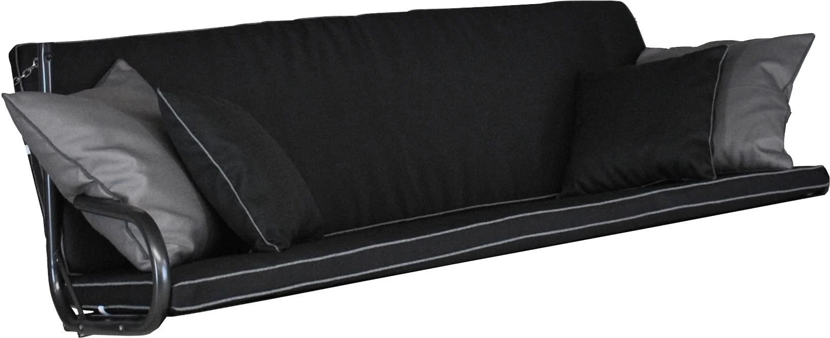 Angerer Bankauflage Elegance Style Schwarz Polyacryl