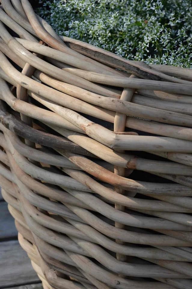 jankurtz Blumenkasten Palau Naturrattan Ø 57 cm mit Innentopf - Bild 3