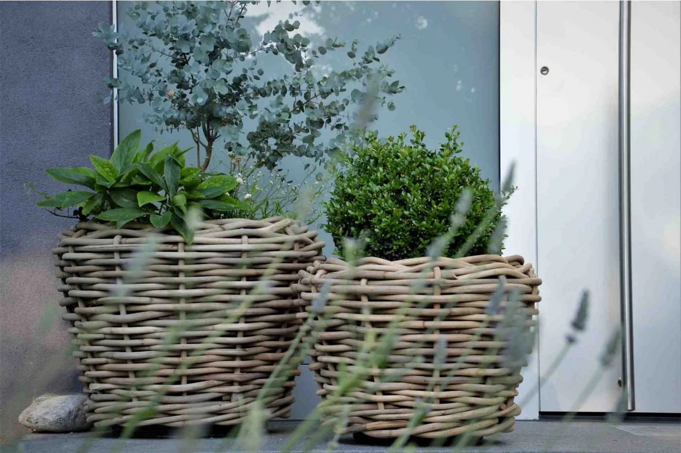 jankurtz Blumenkasten Palau Naturrattan Ø 57 cm mit Innentopf - Bild 5