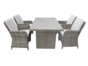 Bellavista Dining Set Ria 4-tlg. Grau Meliert Polyrattan Bild 3