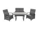 Bellavista Home & Garden Lounge Set Orlando Grau Anthrazit Aluminium Poly Rattan Bild 3