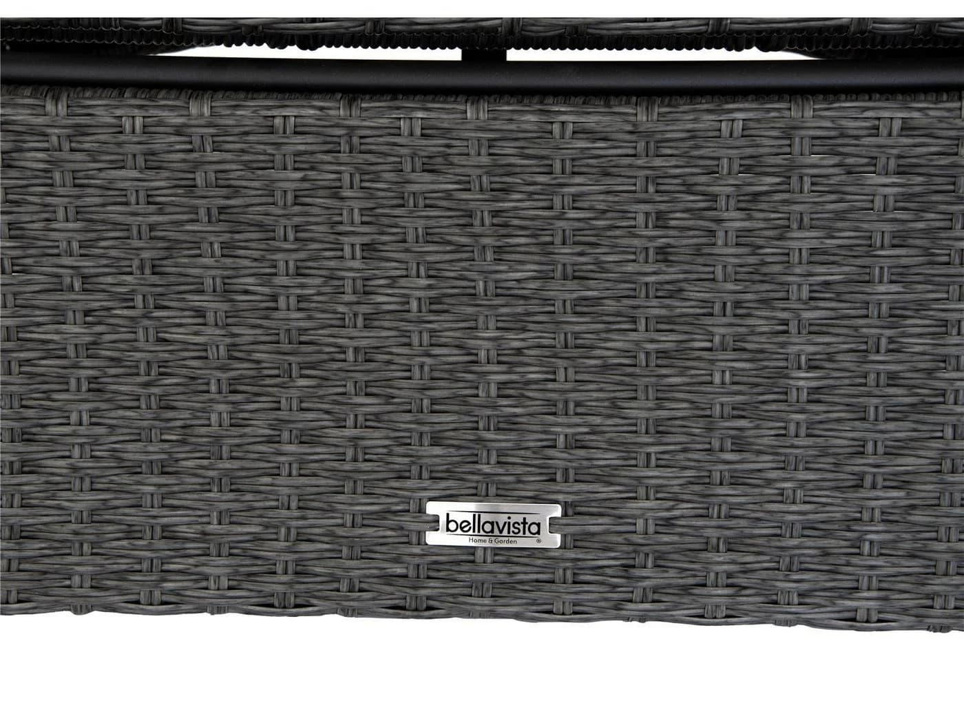 Bellavista Home & Garden Lounge Set Orlando Grau Anthrazit Aluminium Poly Rattan - Bild 4
