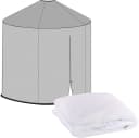 infactory Moskitonetz rund 330x250cm weiß Insektenschutznetz Bild 5