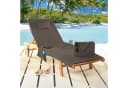 Delindo Lifestyle Liegenauflage MIAMI Anthrazit mit Kissen und Tasche Bild 1