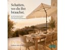 TOM Sonnenschirm 125x200 cm abknickbar UV-Schutz 50+ Beige Bild 1