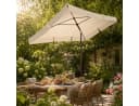 TOM Sonnenschirm 125x200 cm abknickbar UV-Schutz 50+ Beige Bild 2