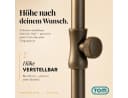 TOM Sonnenschirm 125x200 cm abknickbar UV-Schutz 50+ Beige Bild 4
