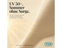 TOM Sonnenschirm 125x200 cm abknickbar UV-Schutz 50+ Beige Bild 5