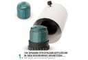 TOM Tischkamin Gas mit 3x 190g Kartuschen, 12h Brenndauer, Dekosteine, Schwarz Bild 4