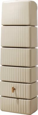 4rain Regentonne SLIM 330L Wandtank Sandbeige Bild 1