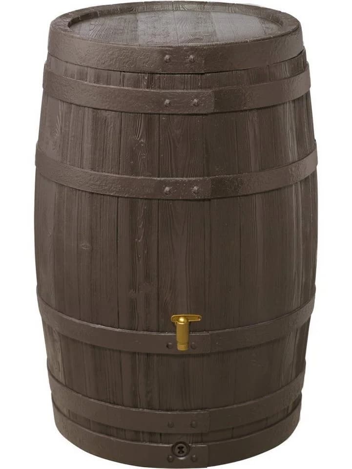 4rain Regentonne Vino 250 Liter dunkelbraun Holzfassoptik - Bild 3