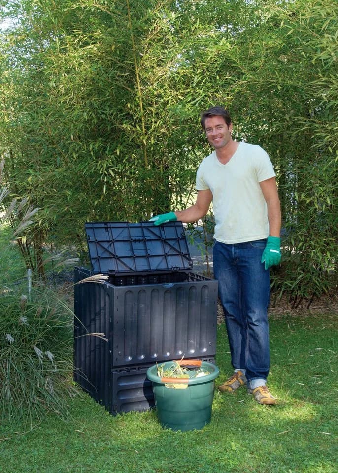 Garantia Komposter Eco-King 600 Liter Schwarz
