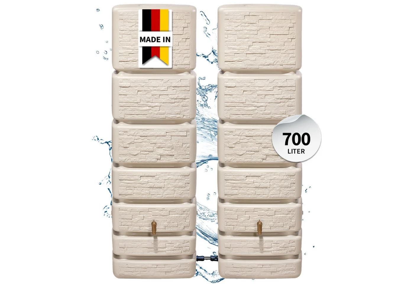4rain Regentonne 700 L sandbeige - Bild 2