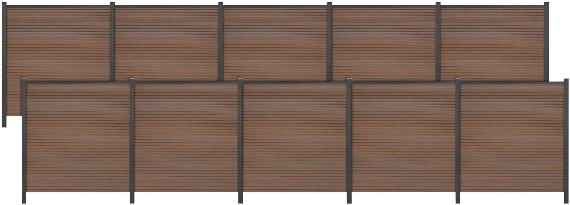 TETZNER & JENTZSCH Warren 8 Sichtschutzelement Teakbraun