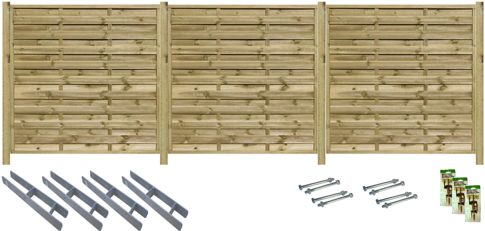 Sichtschutzelement TETZNER & JENTZSCH EDMONTON 1 Beige Massivholz